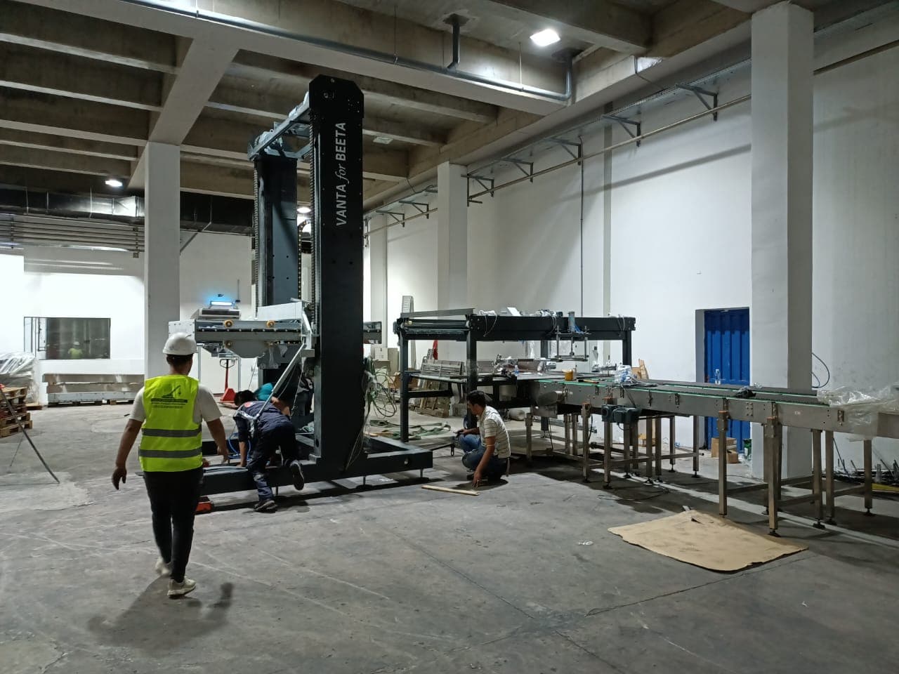 Installation de machines de production chez Pepsi